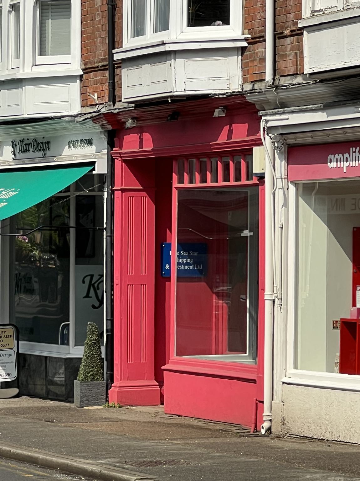 The pink shopfront on Bramley high street